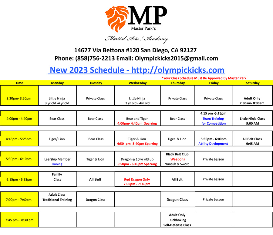 MP-Martial-Arts -Schedule-2023